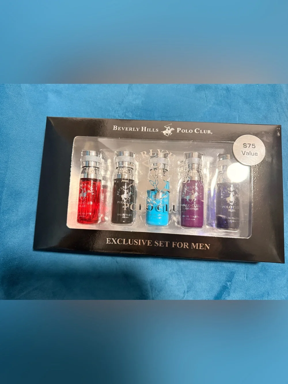 Beverly Hills Polo Club Bath & Body Set - Red, Black, Blue, Purple
